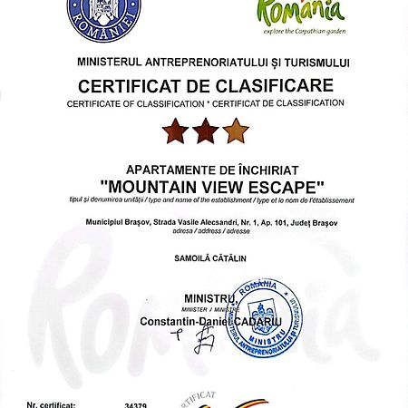Ferienwohnung Mountain View Escape Brașov Exterior foto